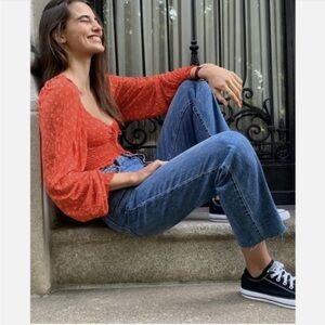 Urban Outfitters Old Soul Smocked Top